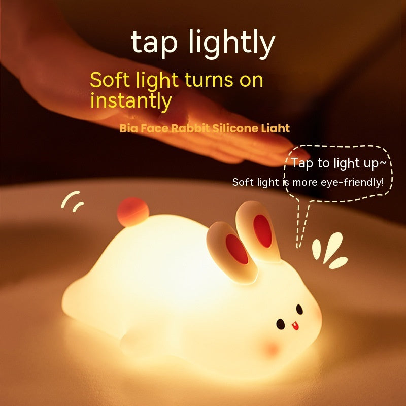 Cute Rabbit LED Night Light with Touch Sensor