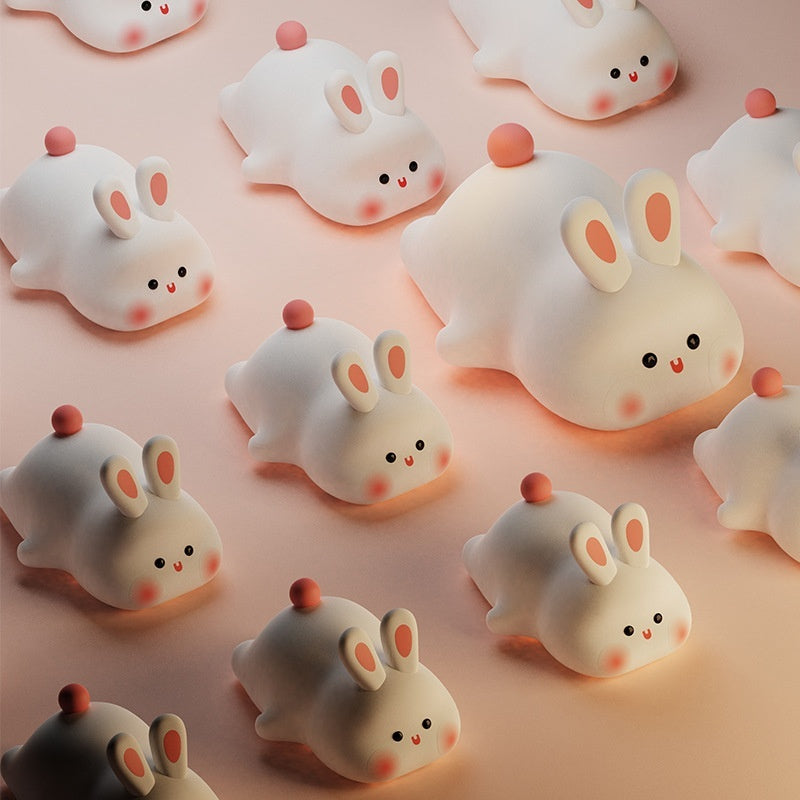 Cute Rabbit LED Night Light with Touch Sensor