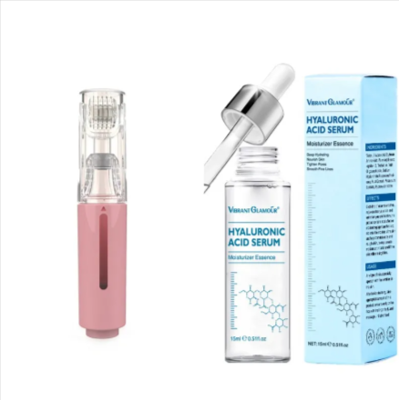 3-in-1 Microneedle Roller with Serum Applicator