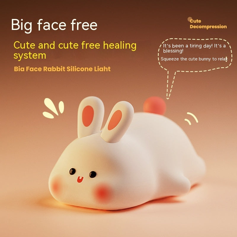 Cute Rabbit LED Night Light with Touch Sensor