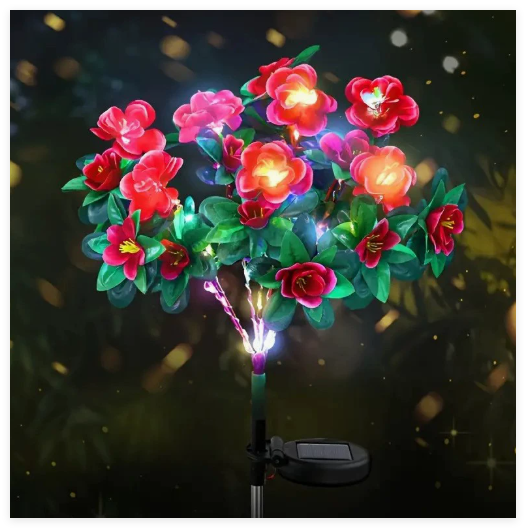 Azalea Flowers LED Garden Lights (One Piece)